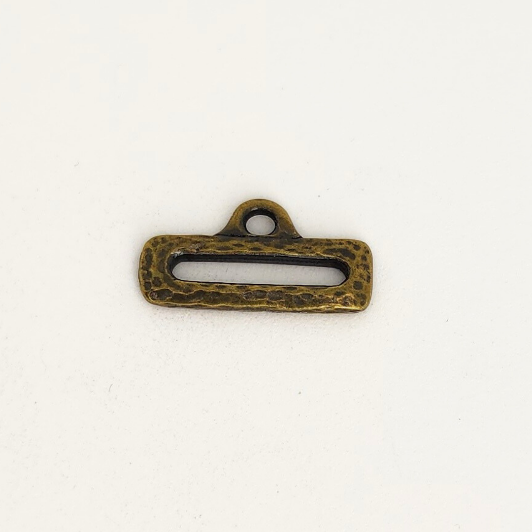 Distressed Slide w/Loop 19x10mm