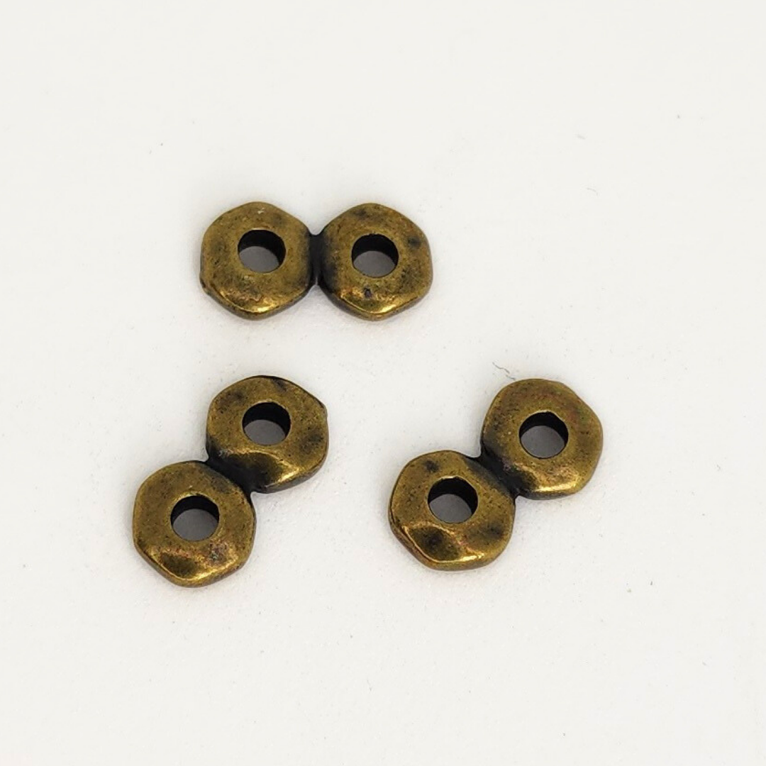 Nugget 2 Hole Bar Link 12x7mm