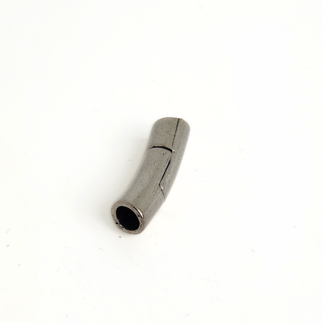 Antique Silver Magnetic Tube Clasp 25mm