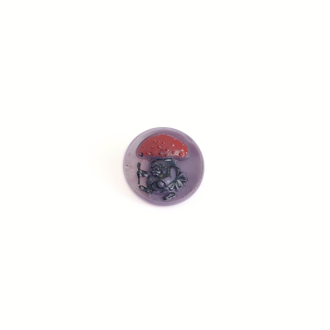 Vintage Mushroom Button
