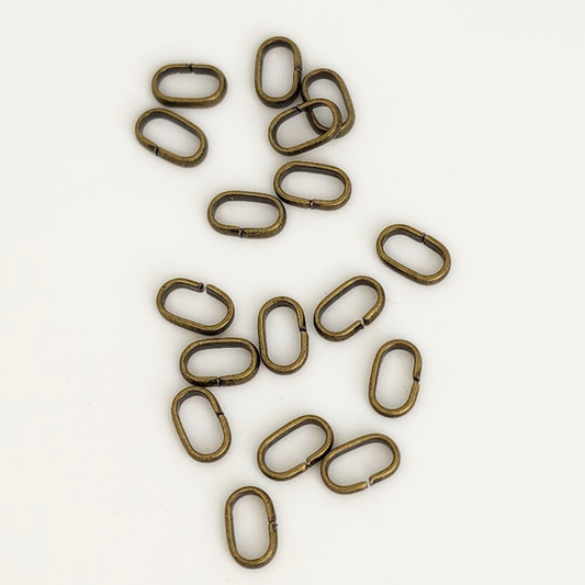 Flat Oval Jump Ring 5x8mm