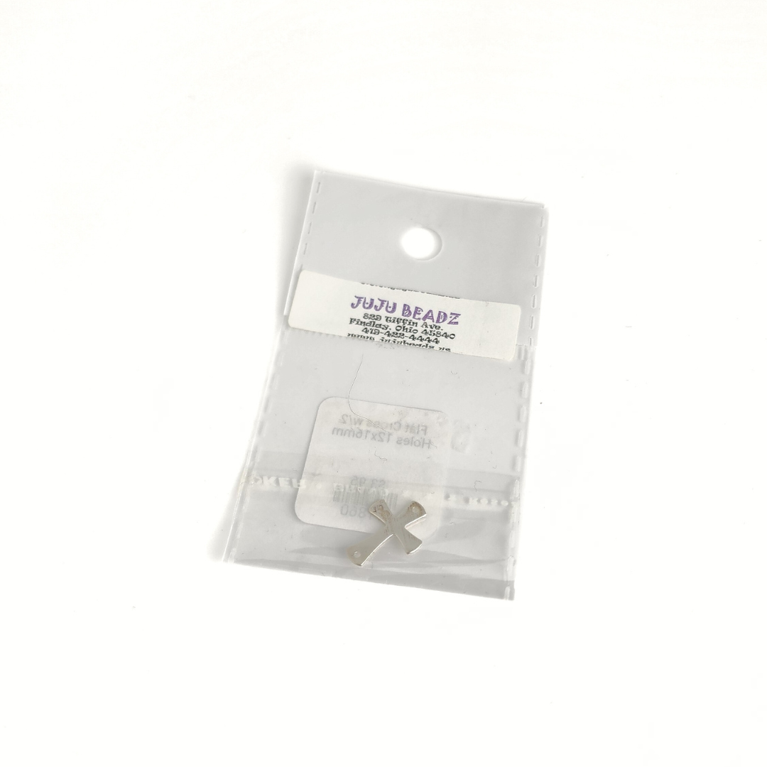 Flat Cross w/2 Holes 12x16mm