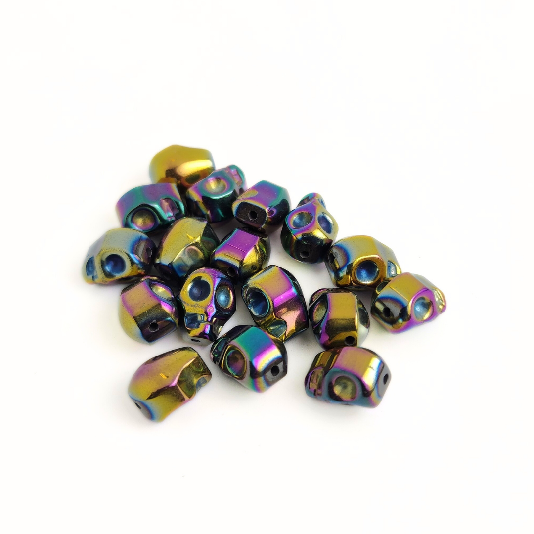 Purple Hematite Skull 10mm