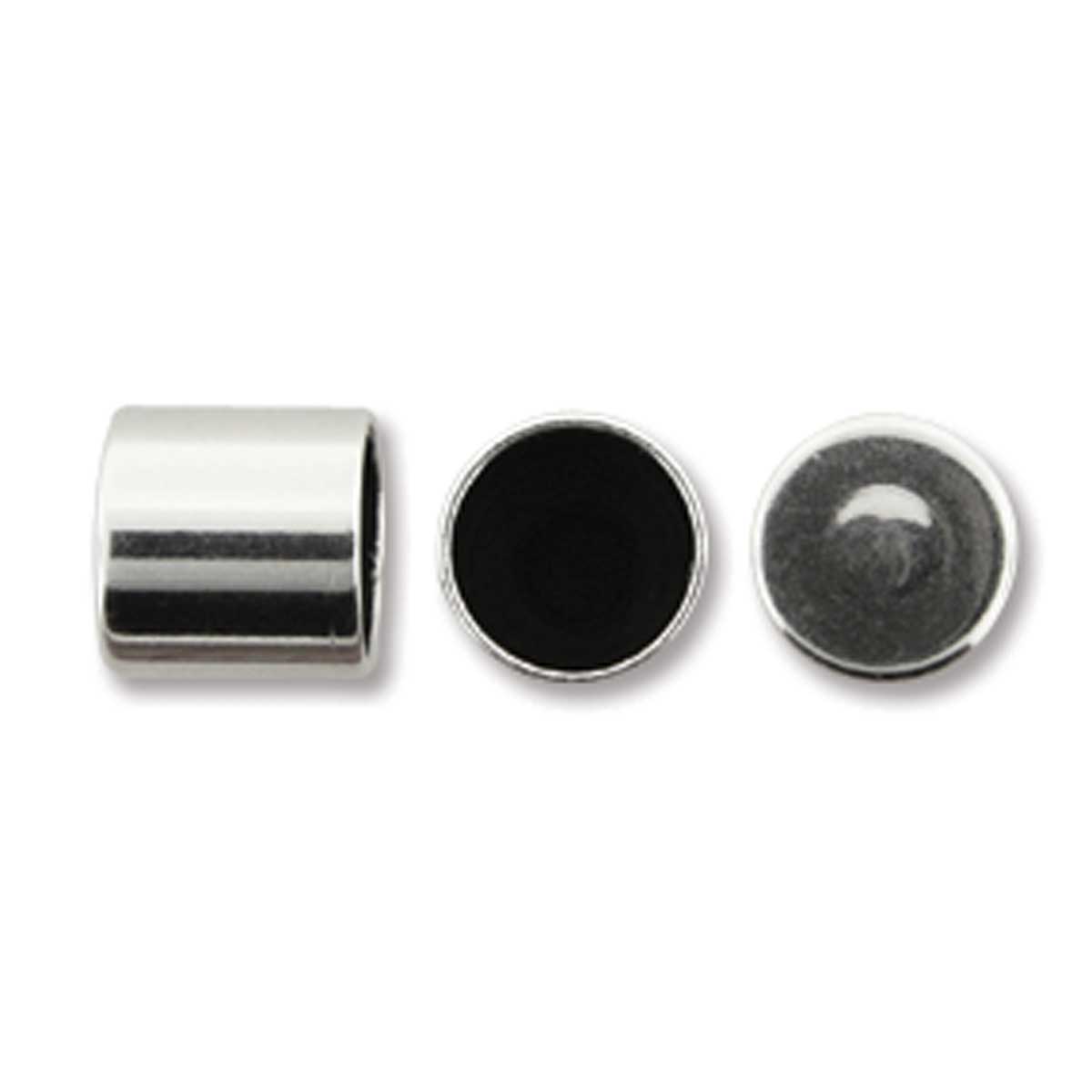 Antique Silver End Cap 6x6mm