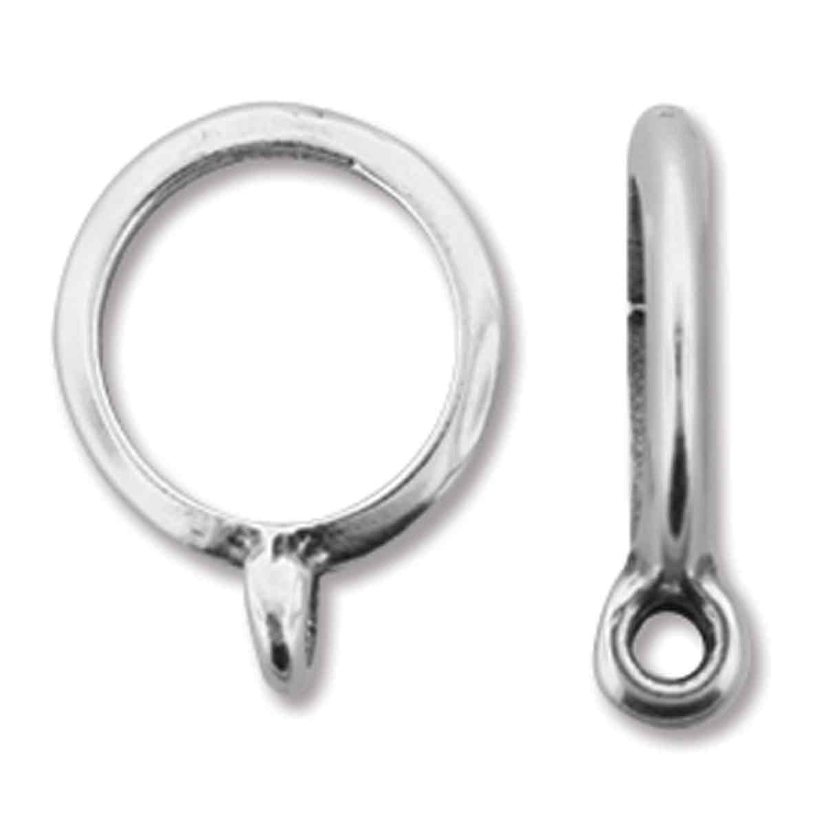Antique Silver Skinny Spacer w/Loop 1.5mm