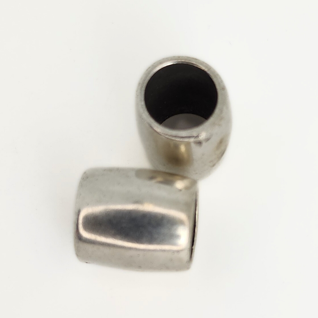 Antique Silver Barrel 15mm