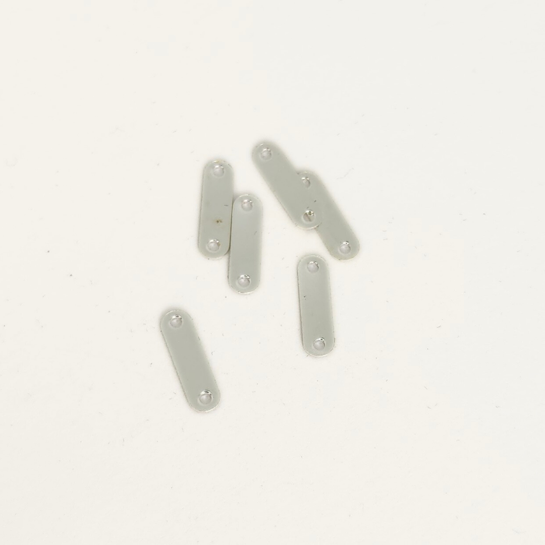Silver 2 Hole Separator Bar 11x3mm