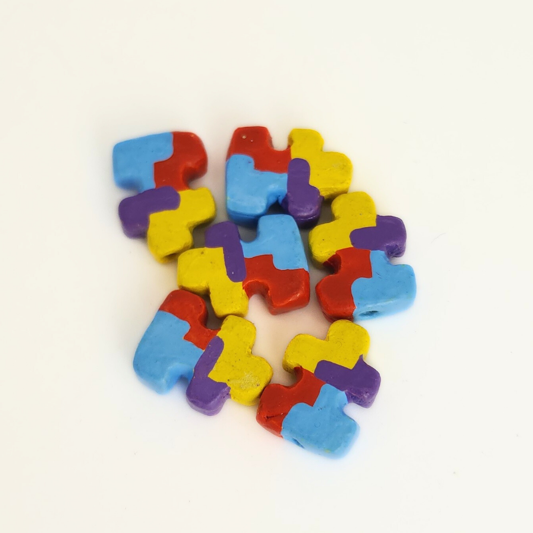 Autism TT Puzzle Piece 12mm