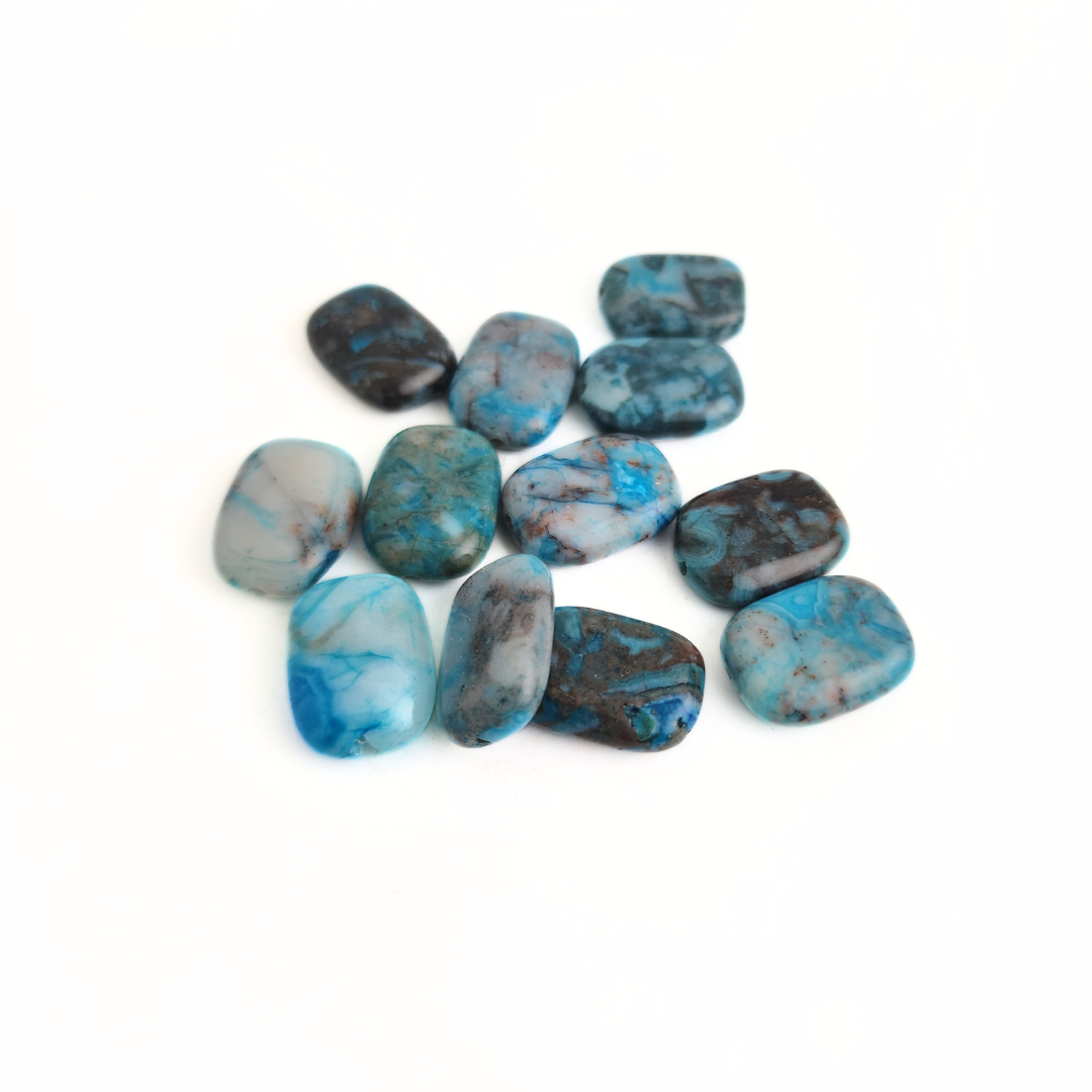 Blue Crazy Agate Rectangle
