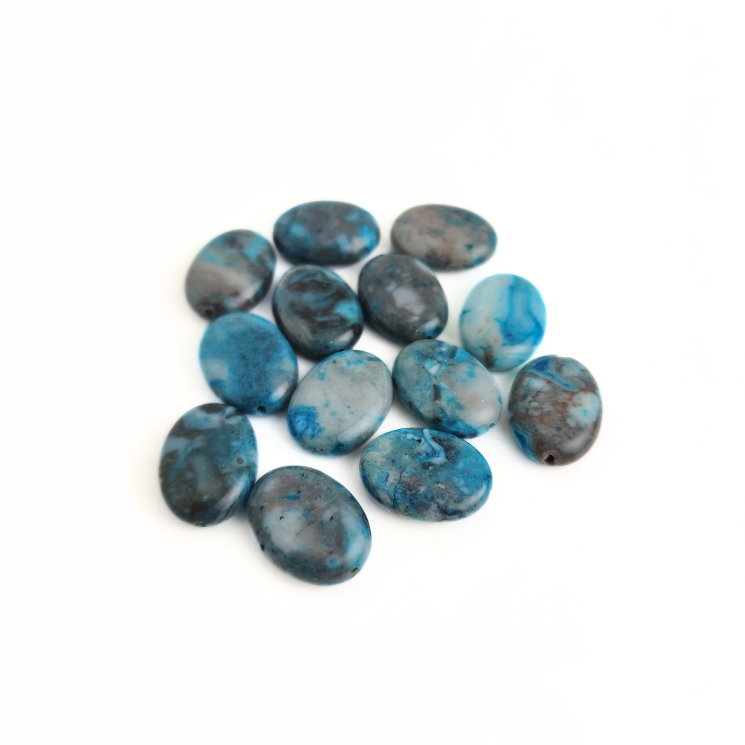 Blue Crazy Agate Oval