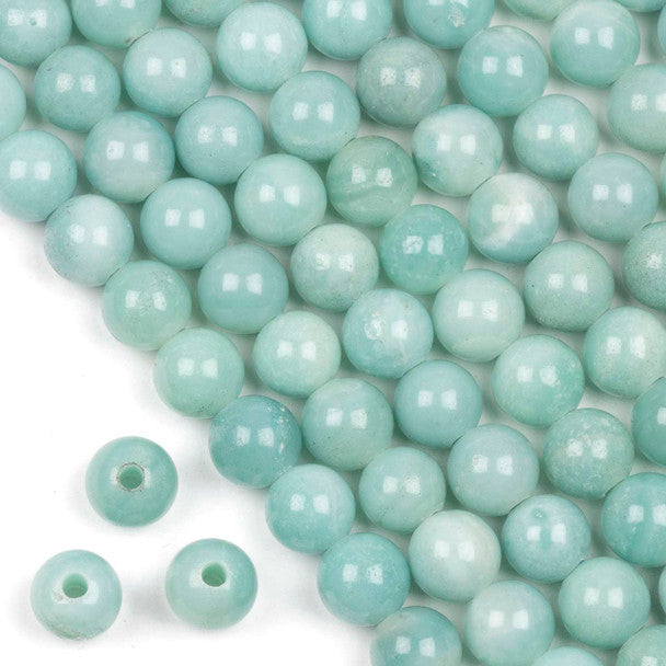 Amazonite Large-Hole Round 10mm
