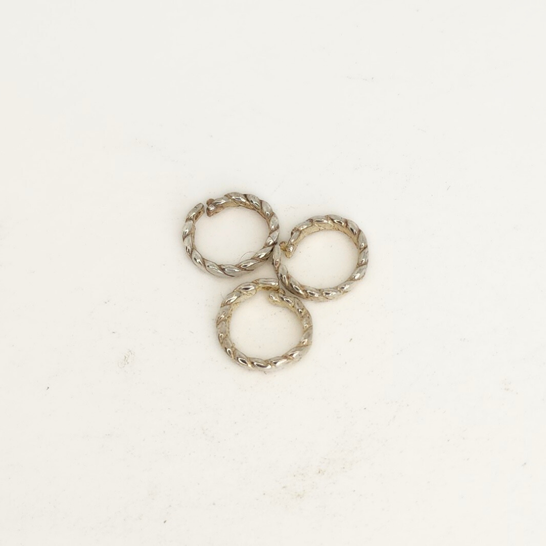 Twisted Round Locking Jump Ring 6mm