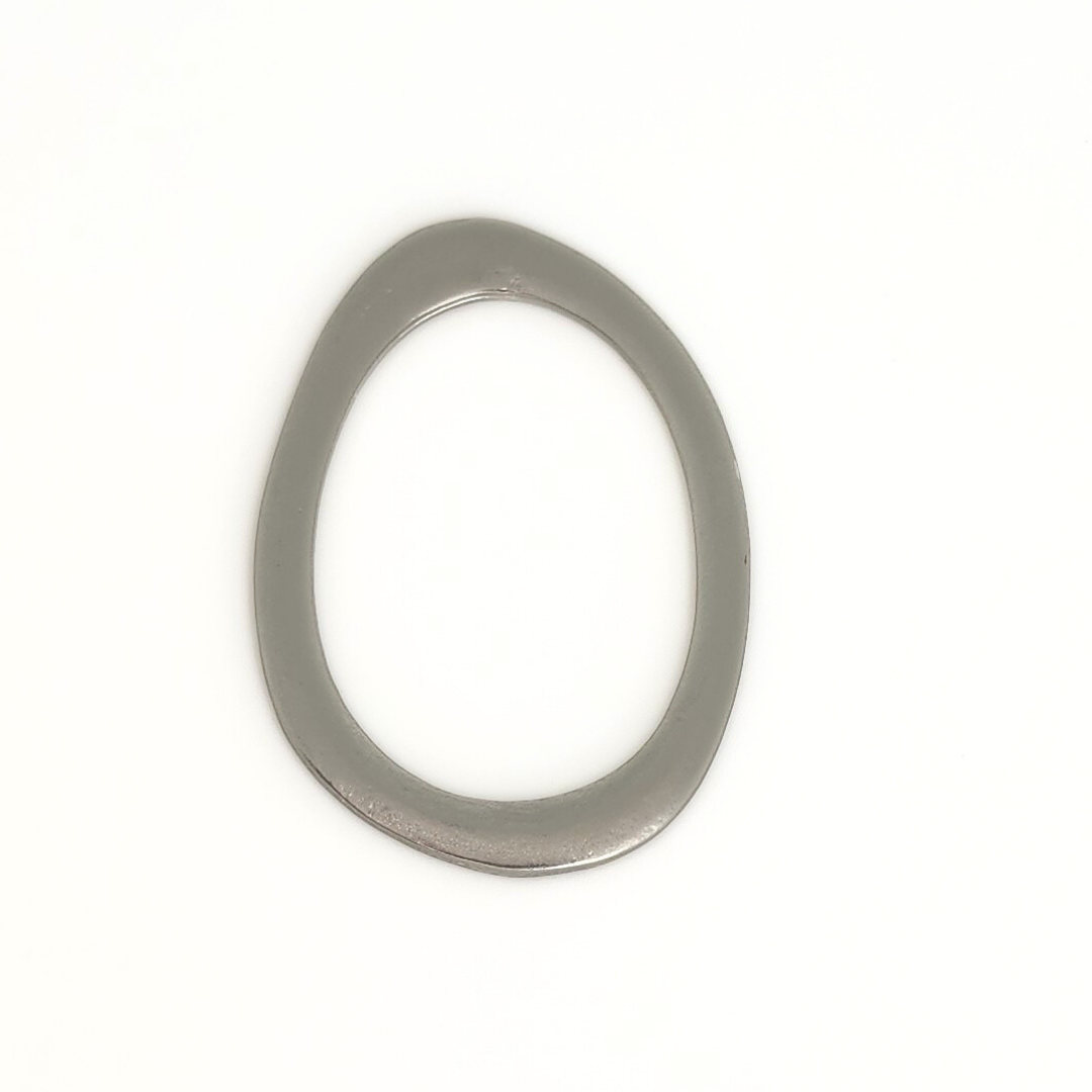 Satin Oval Connector 40x29mm