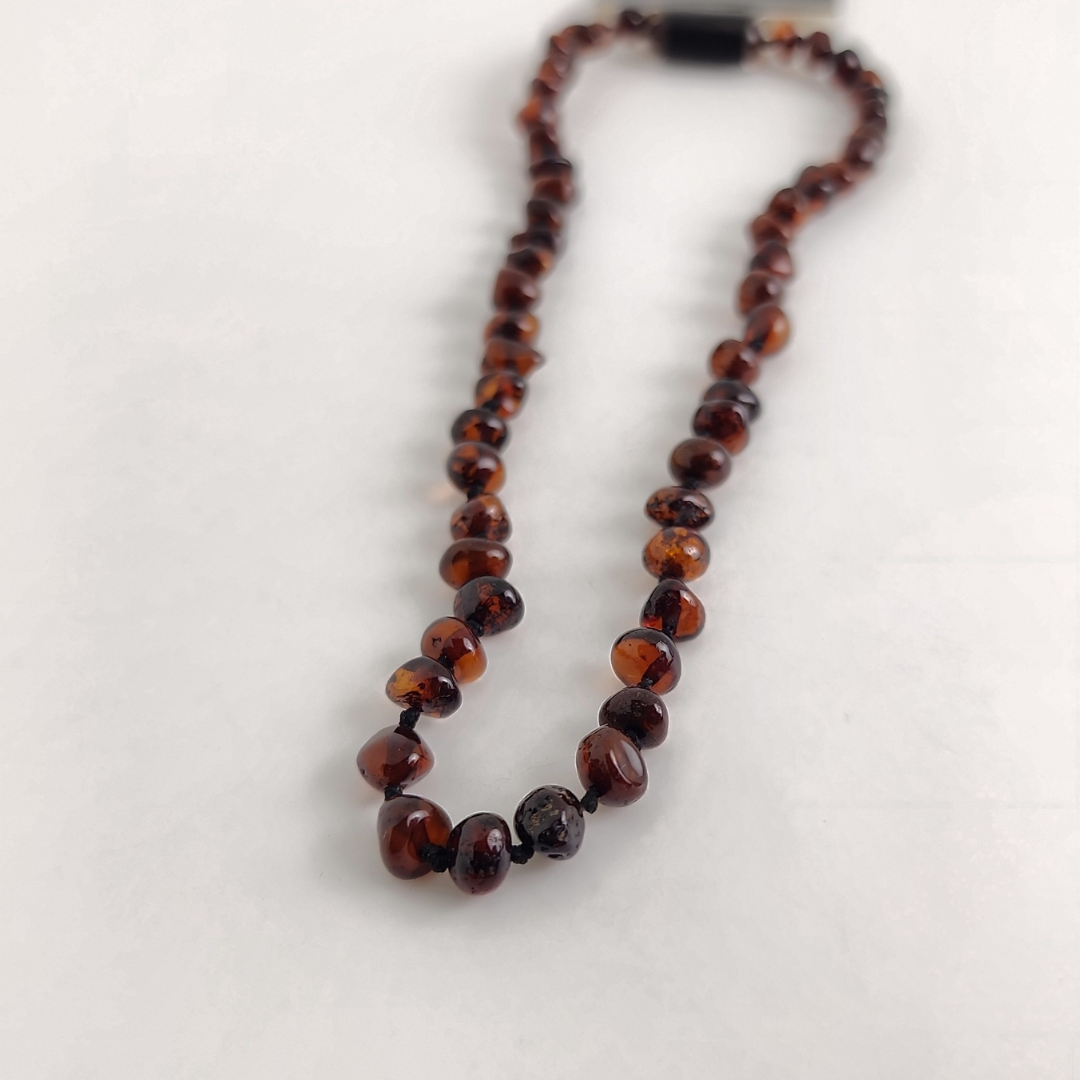 Cherry Amber Necklace 13"