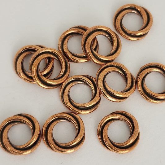 Large Hole Twisted Spacer 12mm