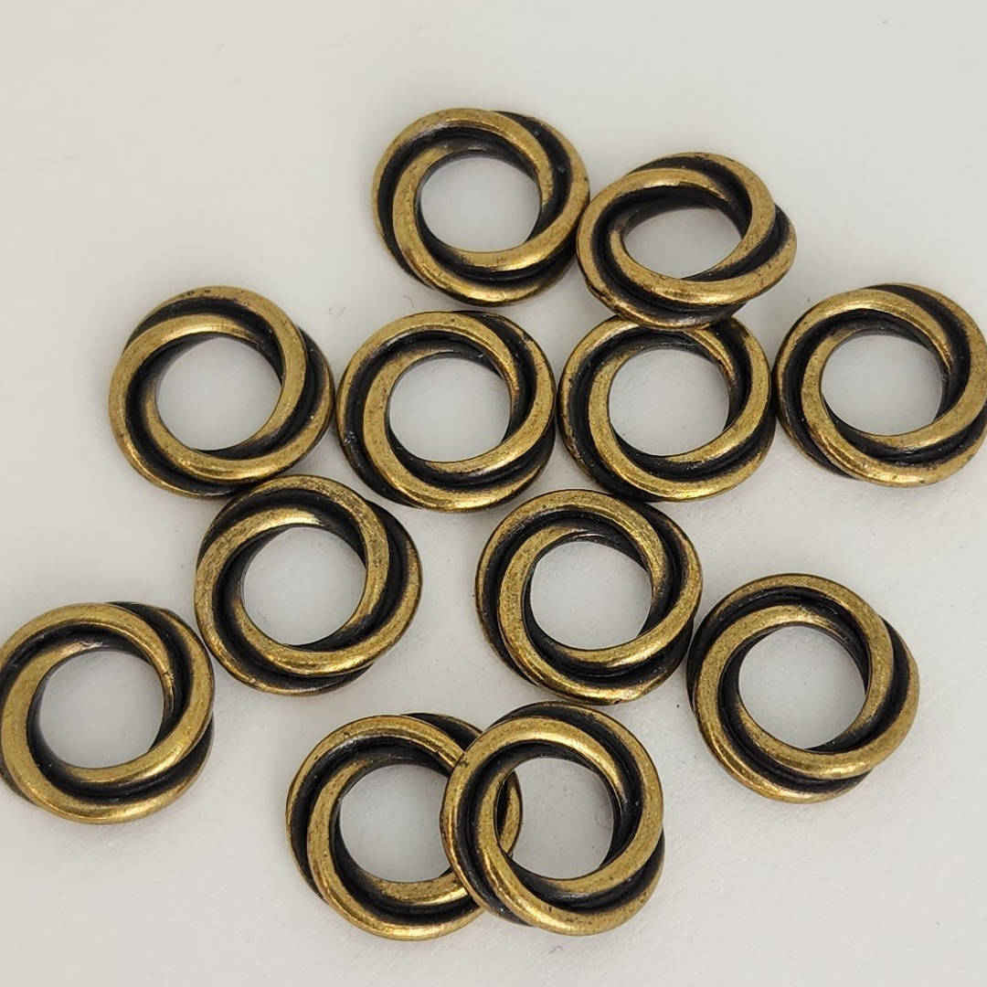 Large Hole Twisted Spacer 12mm