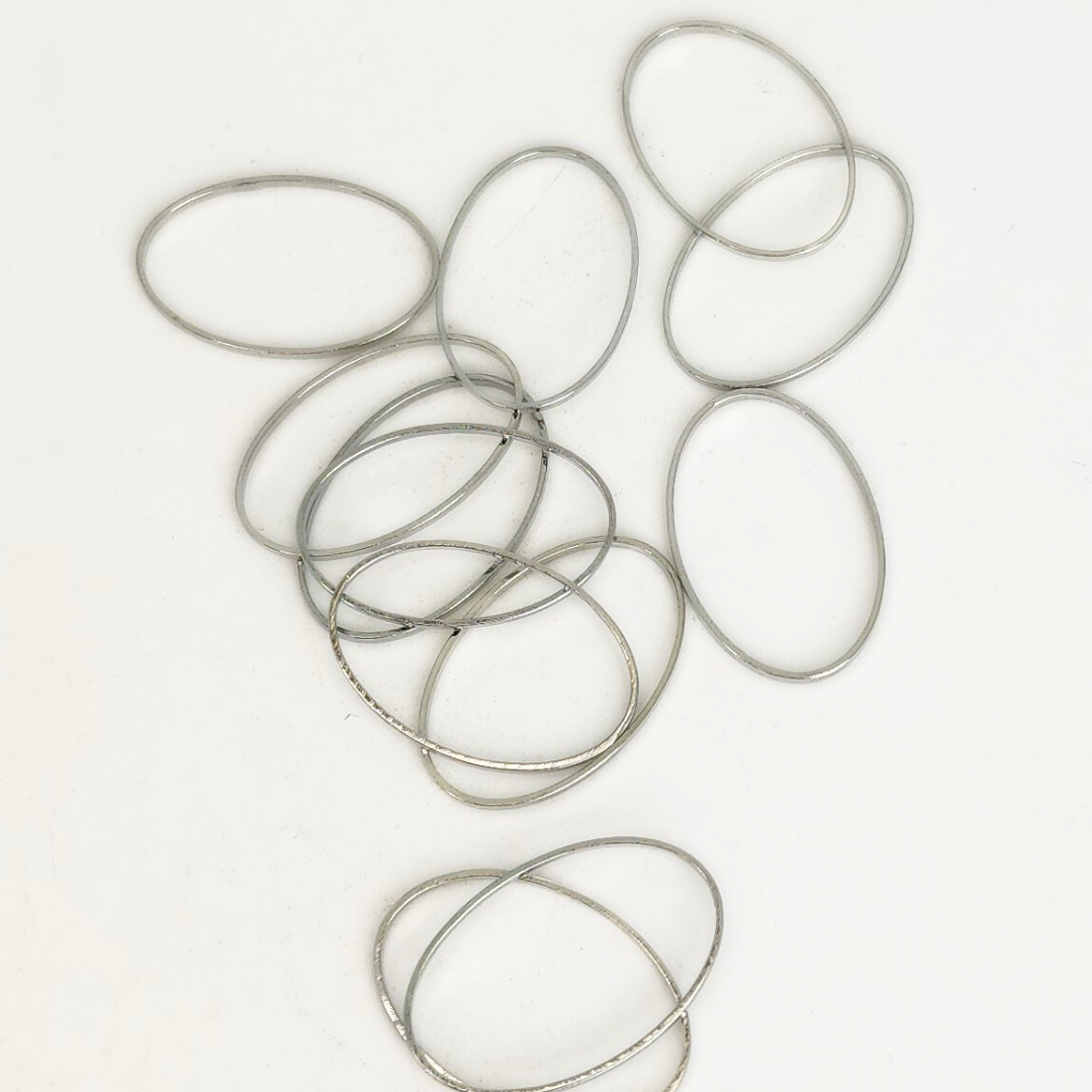 Silver Oval Frame 20x13mm