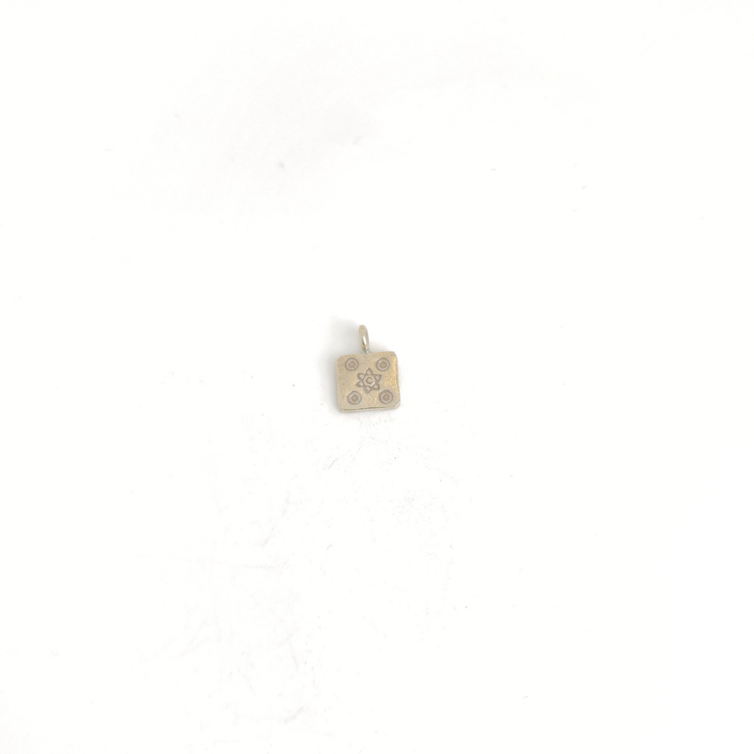 Square w/Star Dangle 14mm