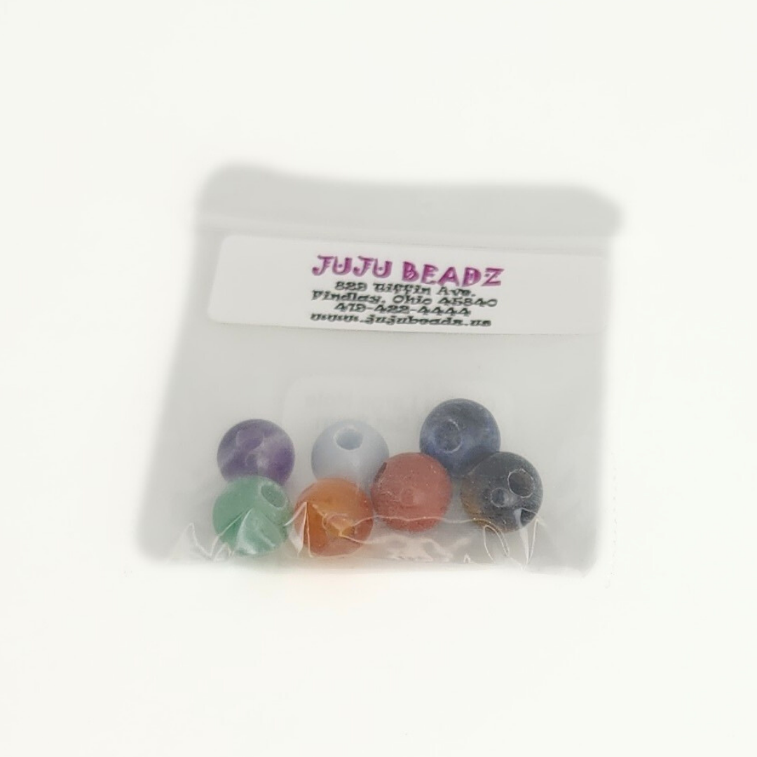 Chakra Large-Hole Round Set 8mm