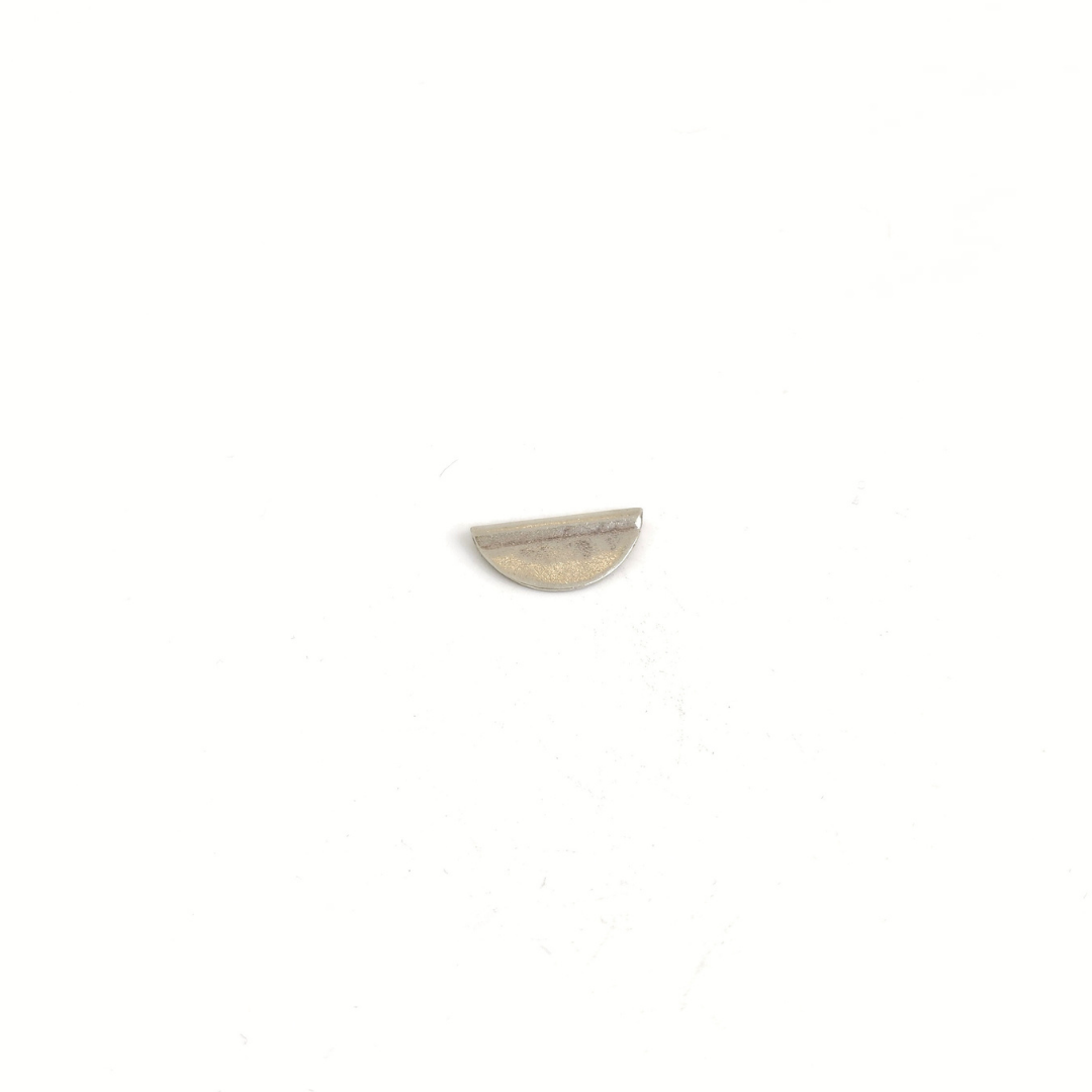 Flat Plain 1/2 Circle 19mm