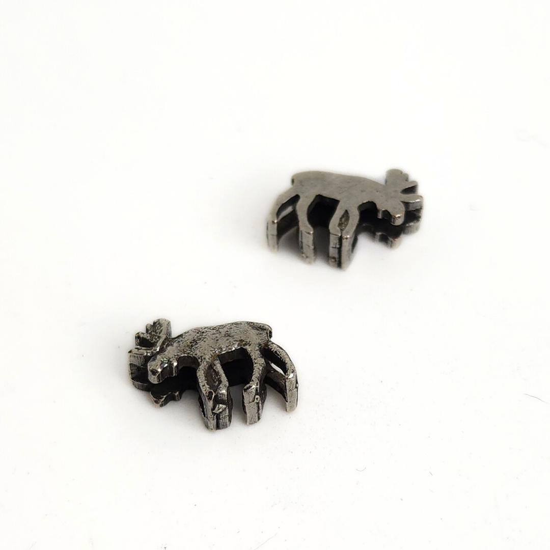 Small Silver Moose Flat Slider