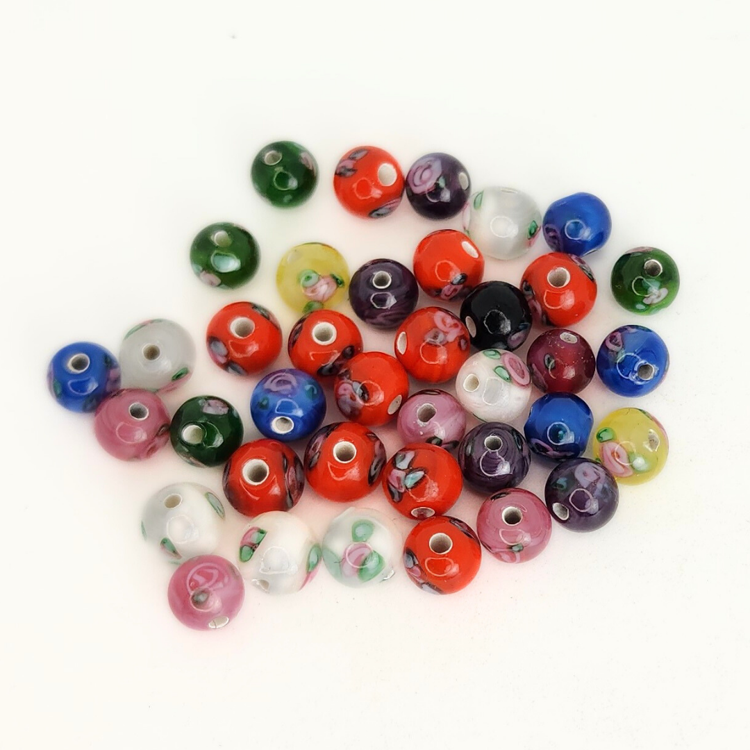 Floral Round 6mm