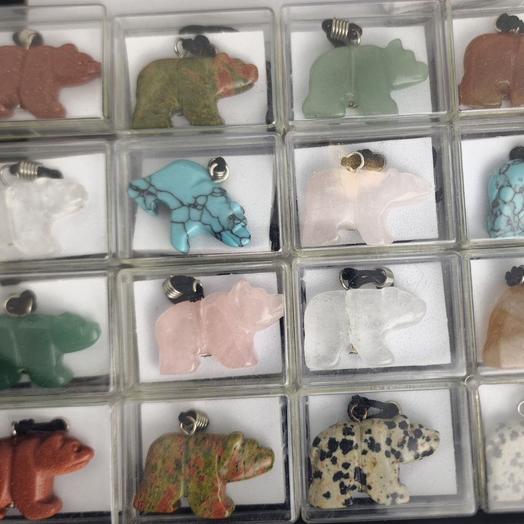 GemStone Bear Necklace