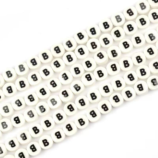 Ceramic Round Letters 8mm