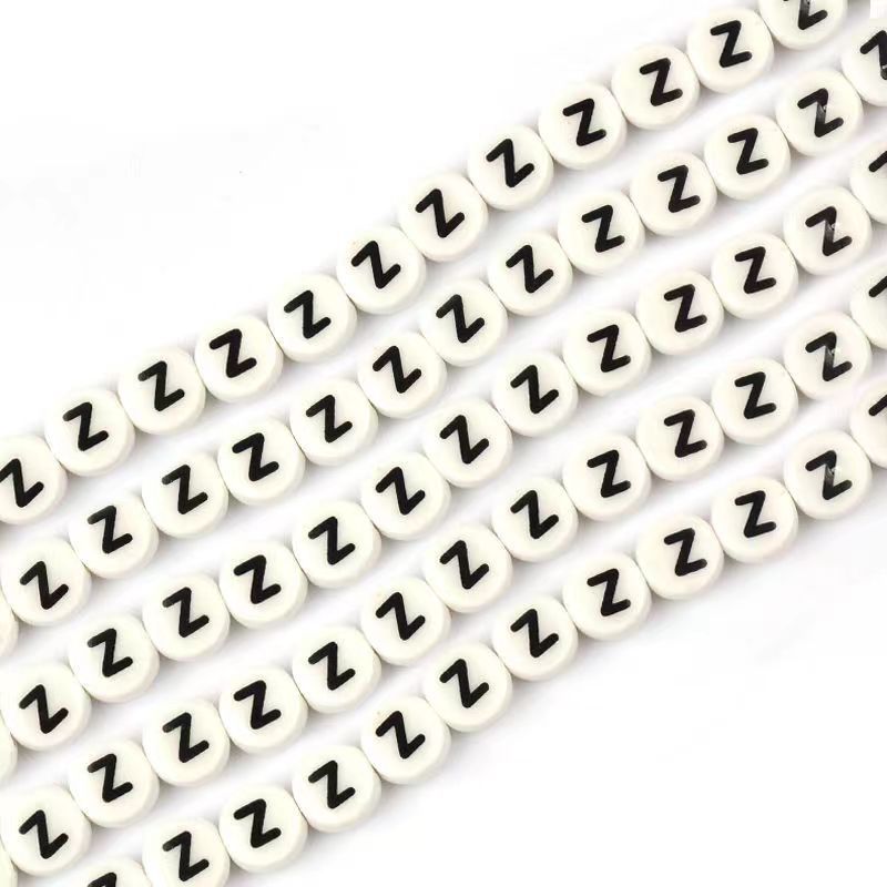 Ceramic Round Letters 8mm