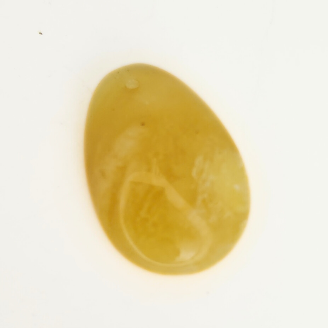 Amber Teardrop Pendant 21x29-23x29mm