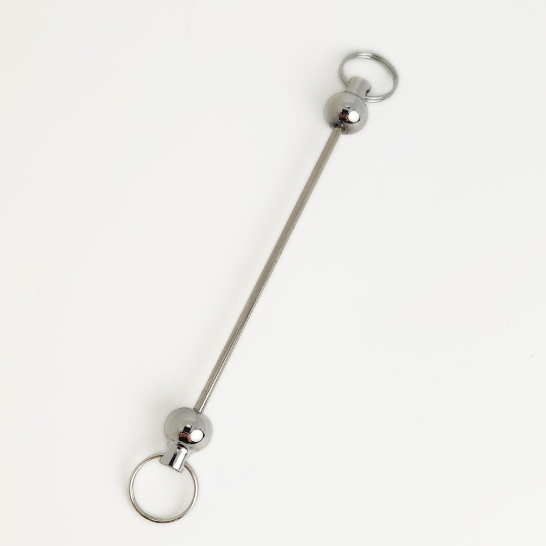 Beadable Keychain Pole 2 Ring
