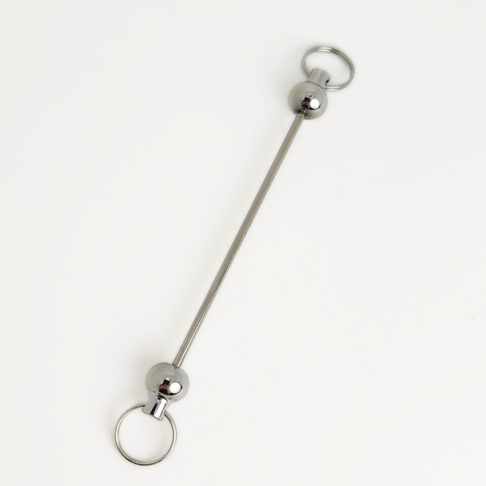 Beadable Keychain Pole 2 Ring