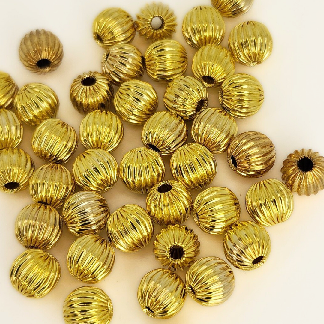Gold Plated Corrugated Round