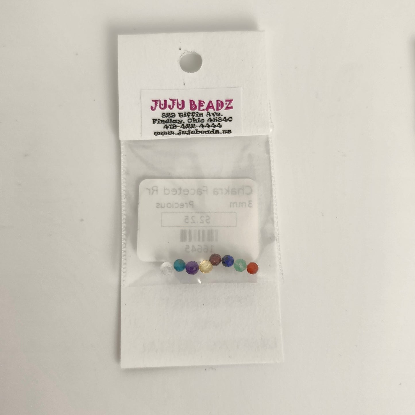 Chakra Faceted Round Set 3mm