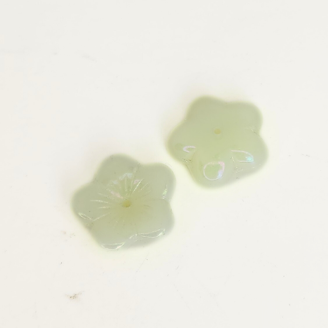 Pale Yellow AB Flower 5x16mm