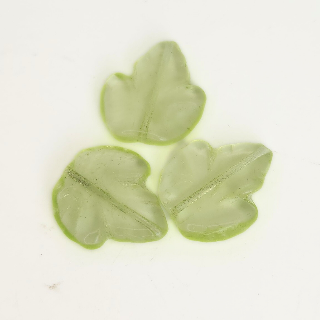 Peridot Leaf 20x18mm