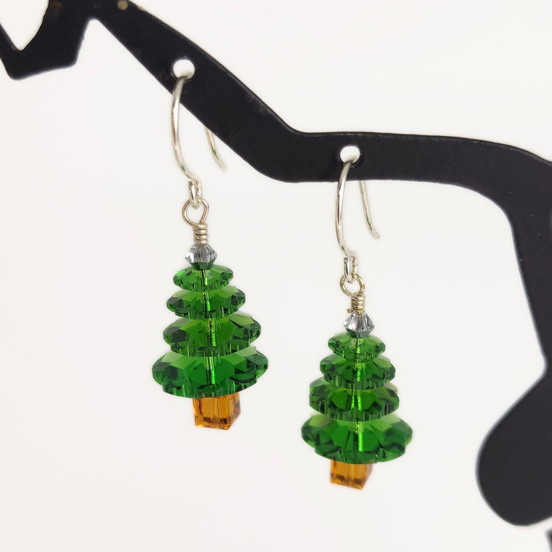 Fern Green Tree Earrings