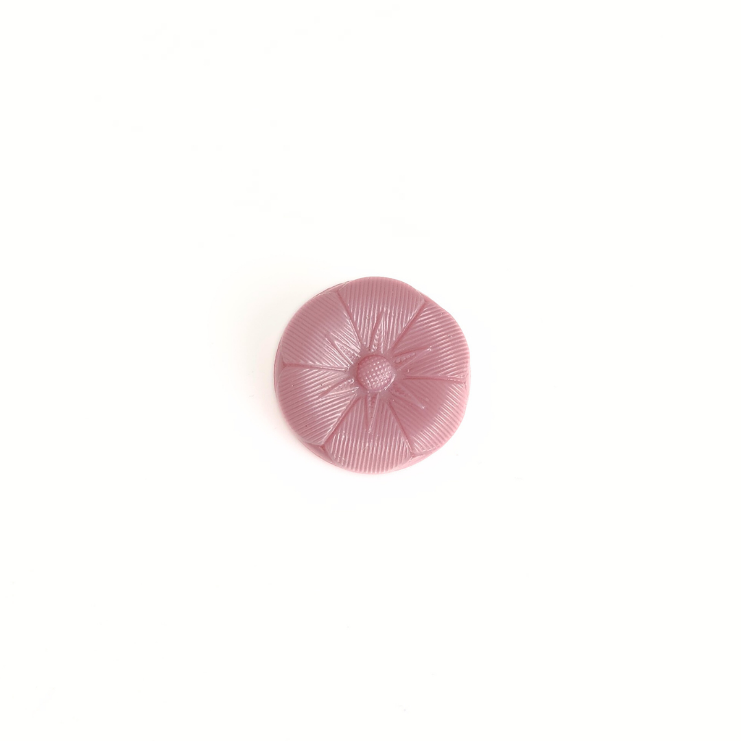 Pink Flower Button