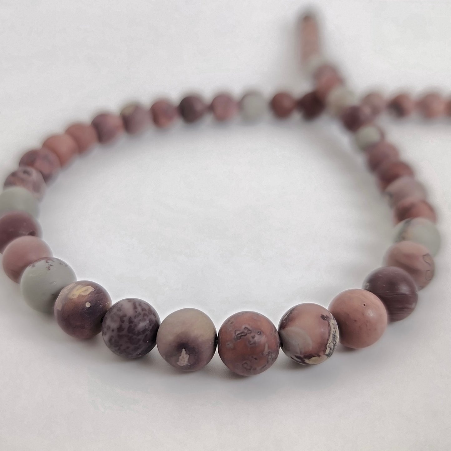Matte Aric Jasper Round 8mm