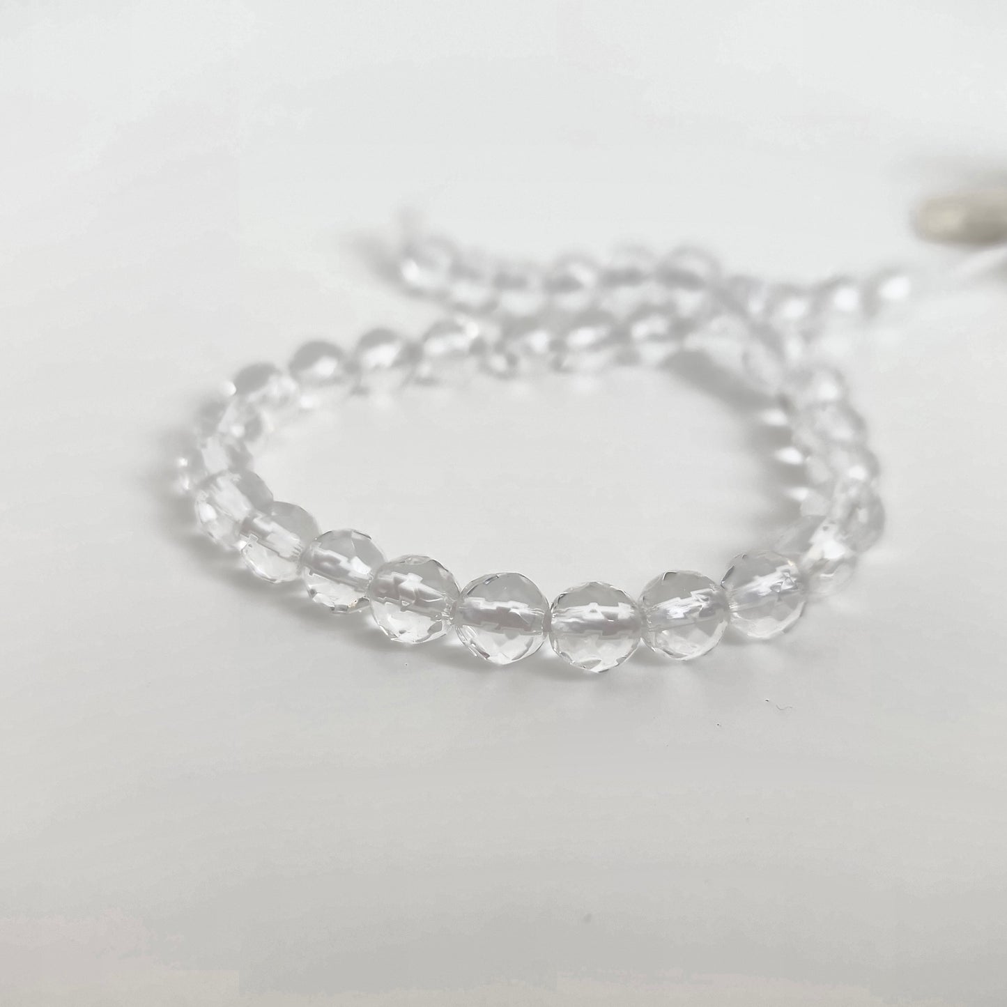 Crystal Quartz Round Faceted 6mm