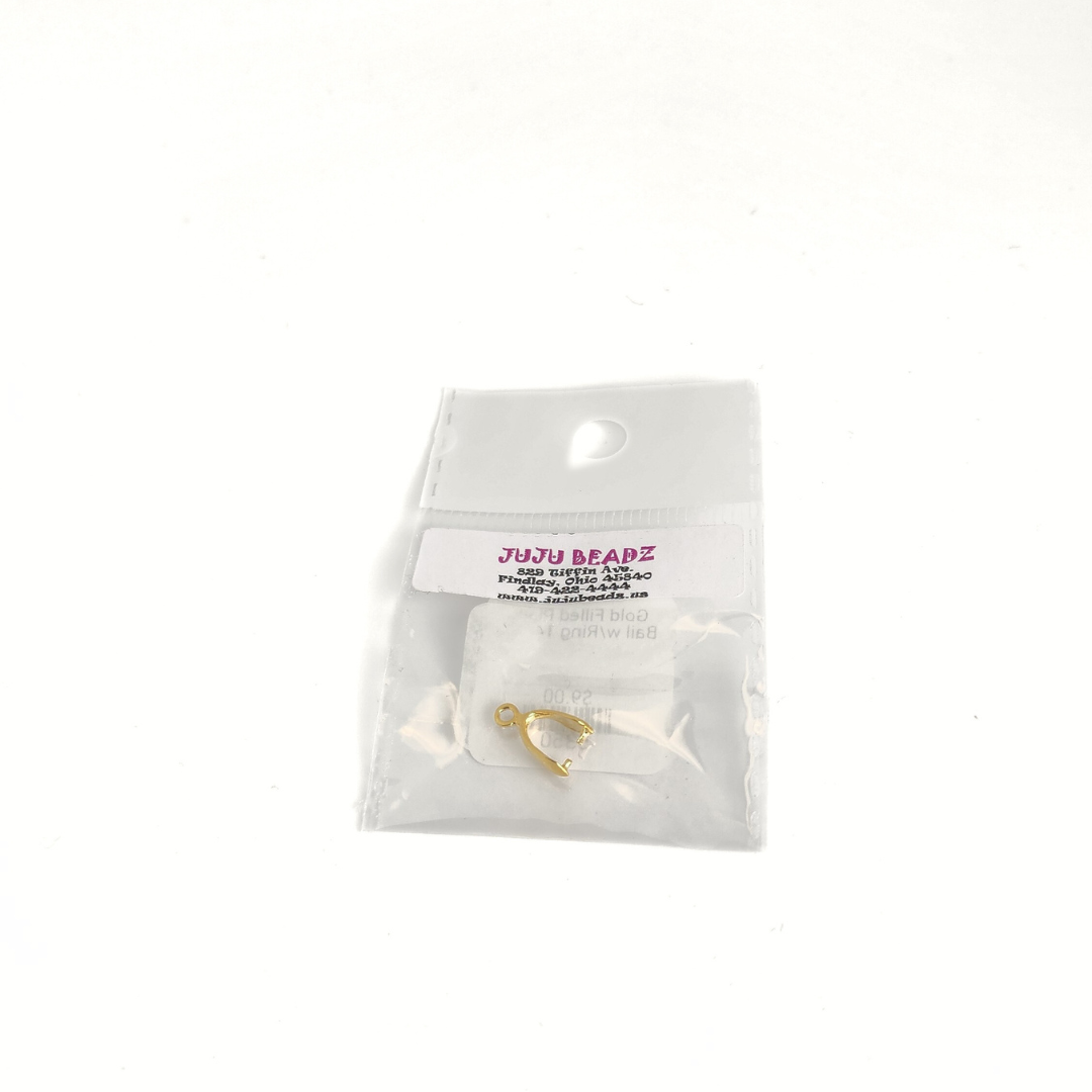 Gold Filled Plain Bail w/Ring 14mm