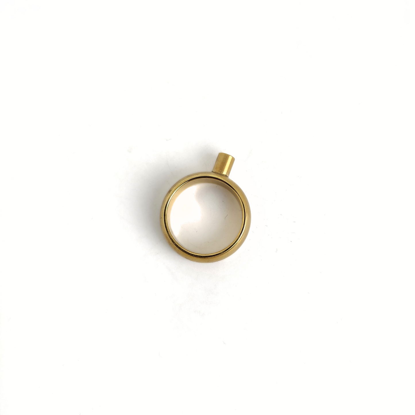 Gold Plated Matte Stainless Ring