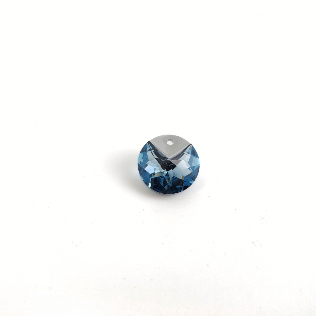 Metallic Cap Round Pendant 16mm