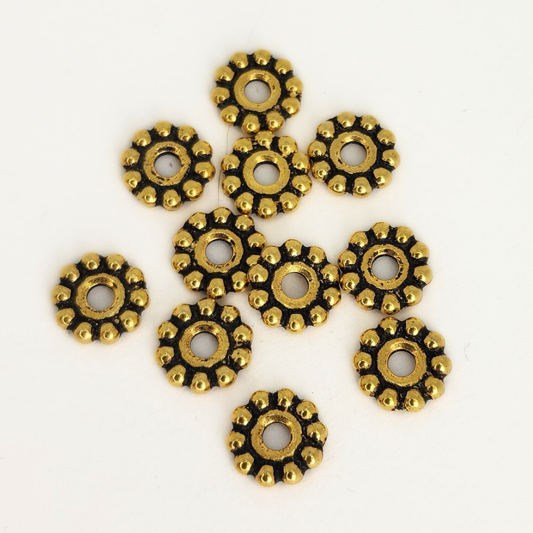 Beaded Spacer Large Hole 10mm
