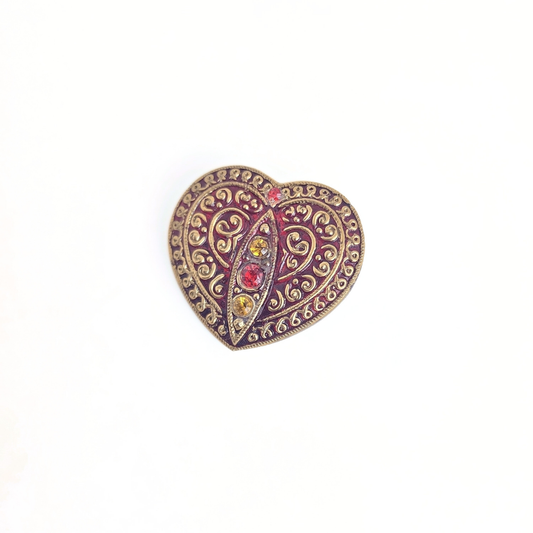 Glass Heart Button