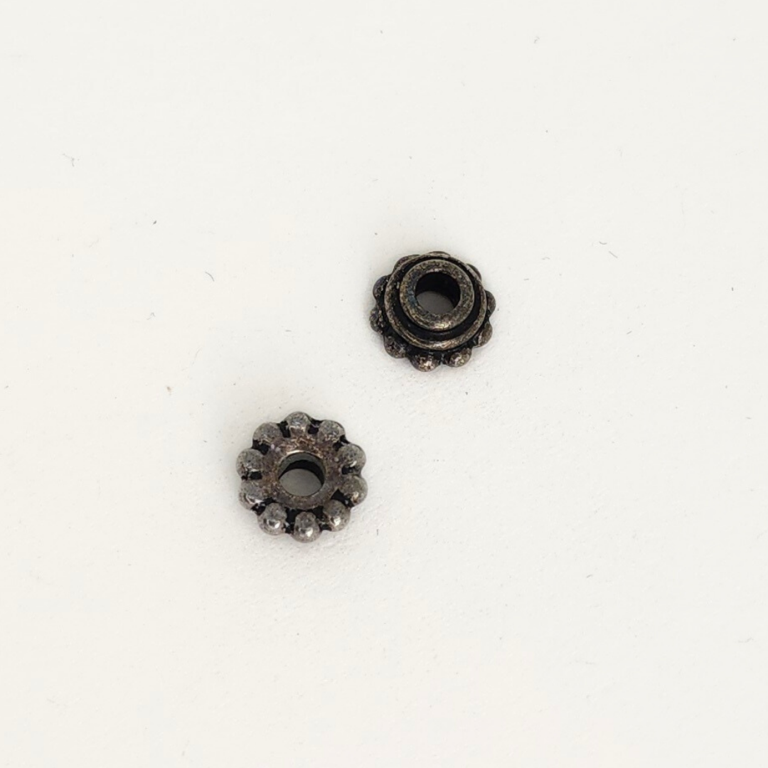 Beaded Cap Large Hole 8mm