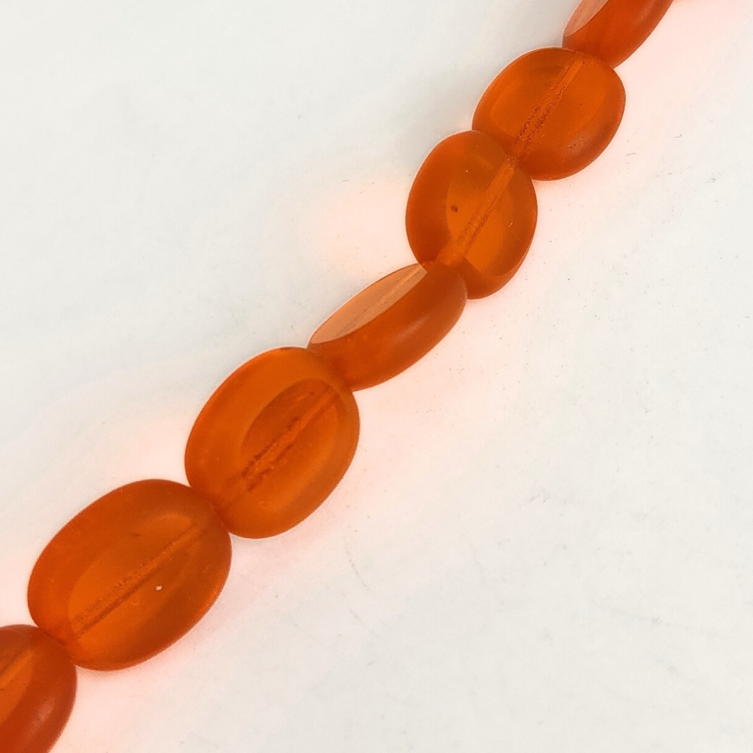 Orange Oval Window 14x12mm