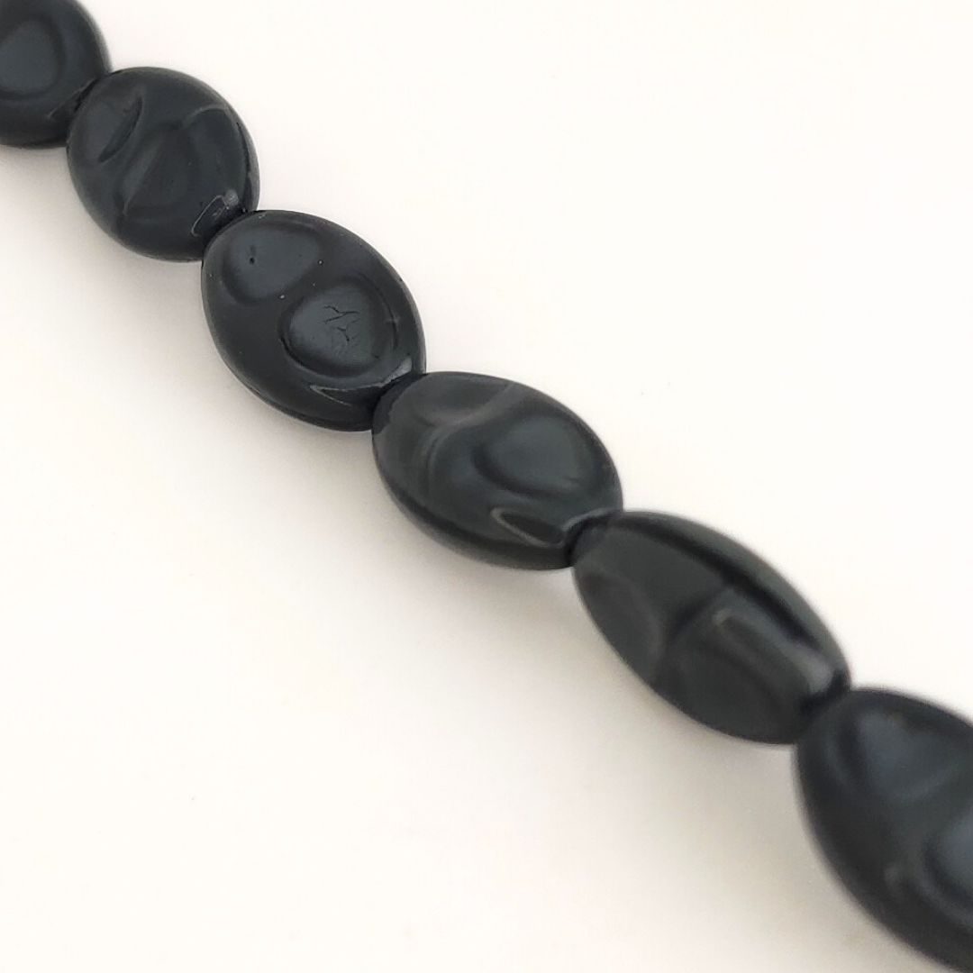 Dark Grey Oblong Ovals