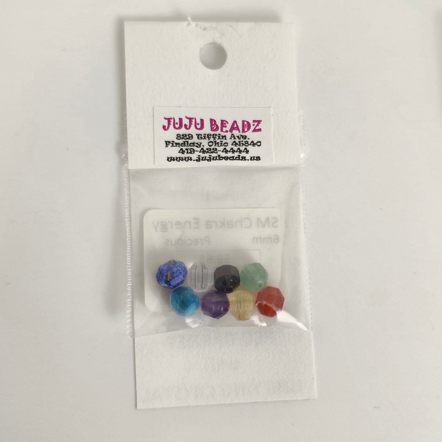 Small Chakra Energy Prism 6mm