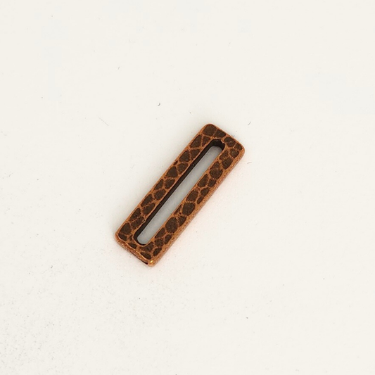 Hammered Rectangle Link 18x6mm
